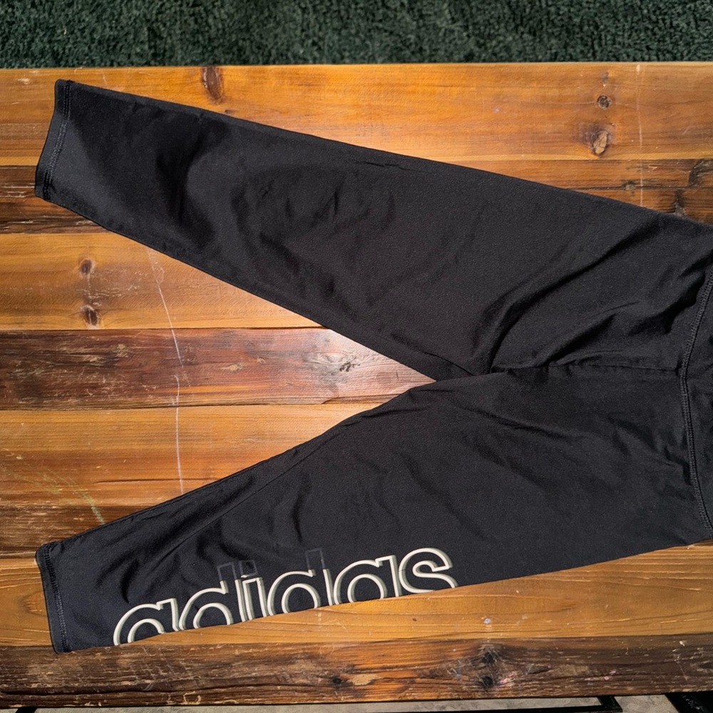 Adidas Black Sweatpants with Tapered Leg Design